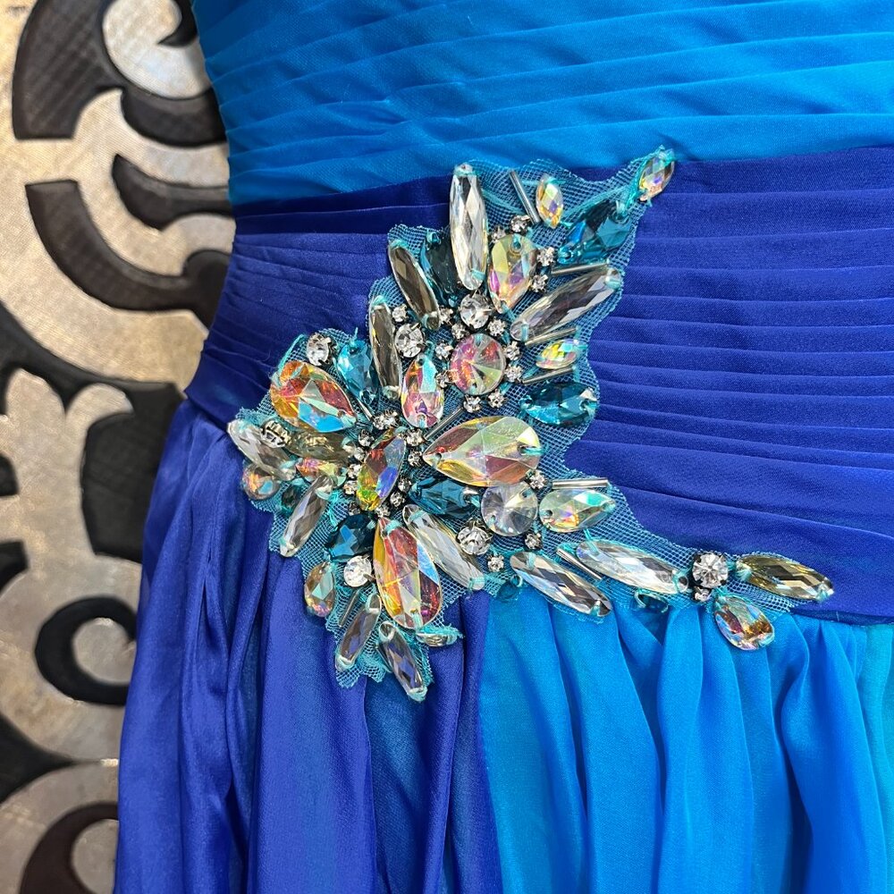 Light In The Box Color Block Jewel Halter Grown - image 8